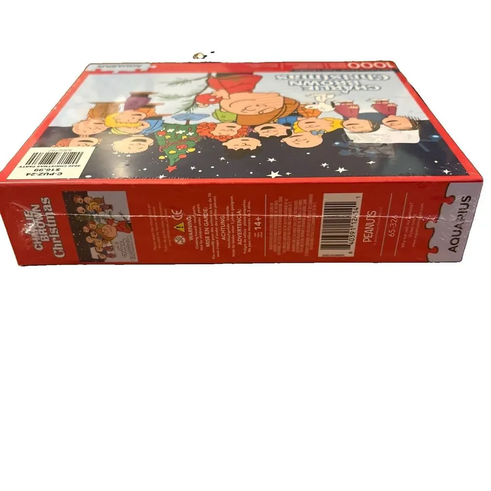 Aquarius Brand Peanuts Charlie Brown Puzzle Christmas 1000 Piece Jigsaw Sealed
